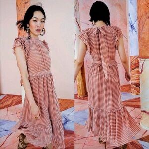 Ulla Johnson Pink Midi Dress